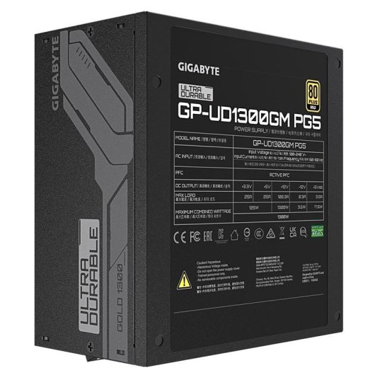 Fuente de Alimentación GIGABYTE UD1300GM PG5 EU 1300W 80+ Gold modulaire