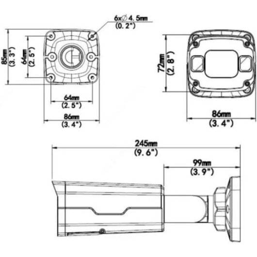 Überwachungskamera Uniview IPC2325SB-DZK-I0 2K Nachtsicht Außen Zwei-Wege-Audio