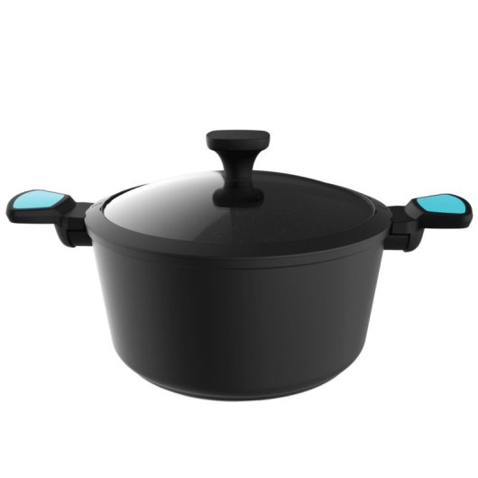 Olla Polka Platinum 28 Pot Thunder 4,5 L Alluminio Nero