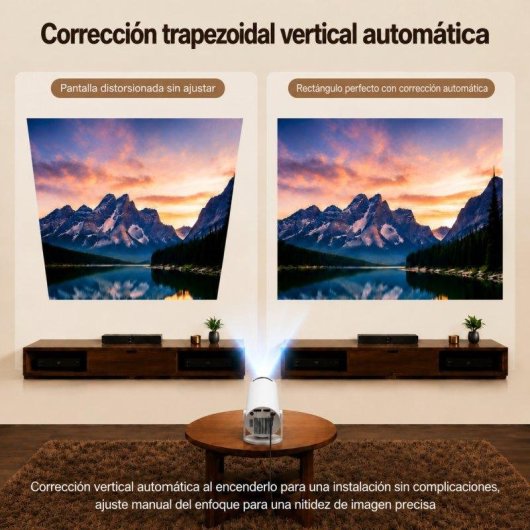Projecteur Thunrlge X1br 720p LED Smart portable Wi-Fi 6 pivotant 180 degres