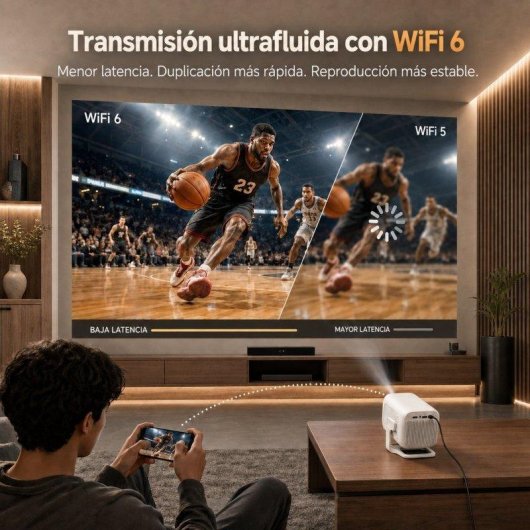 Projecteur Thunrlge X3ar Full HD 200 lumens 130 pouces LED Smart portable