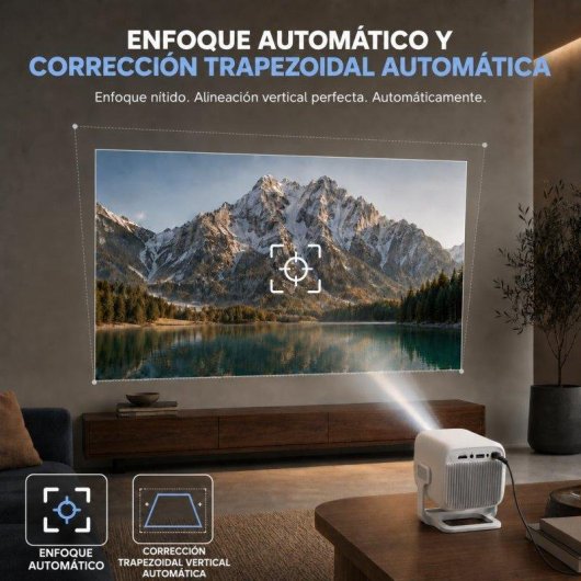 Projecteur Thunrlge X3ar Full HD 200 lumens 130 pouces LED Smart portable