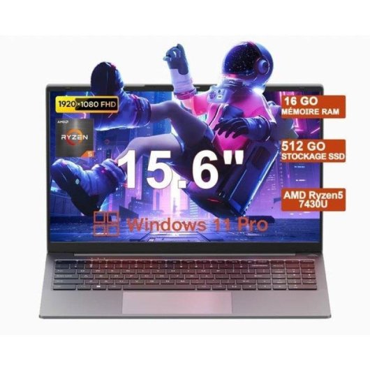 Laptop FIREBAT AS1 15.6" AMD Ryzen 5 7430U 16GB 512GB SSD Windows 11