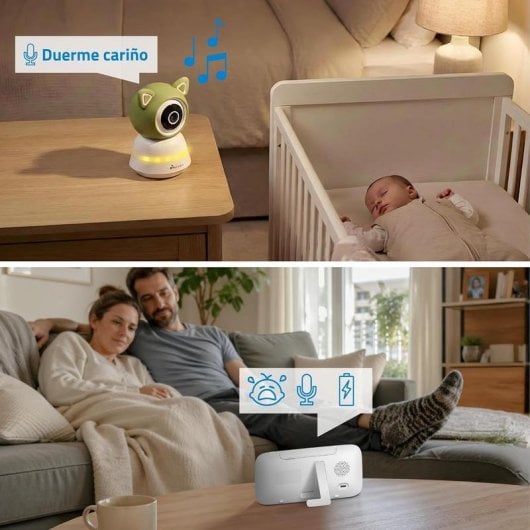 Camera de surveillance Nivian NVS-IPC-BABYMONITOR 2K Vision Nocturne Interieure Audio bidirectionnel