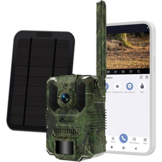 Câmera de vigilância Nivian NVS-IPC-I7-BAT-4G Quad HD Visão Noturna Interna IA Áudio Bidirecional