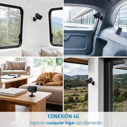 Câmera de vigilância Nivian NVS-IPC-I7-BAT-4G Quad HD Visão Noturna Interna IA Áudio Bidirecional