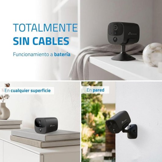 Câmera de vigilância Nivian NVS-IPC-I7-BAT-4G Quad HD Visão Noturna Interna IA Áudio Bidirecional