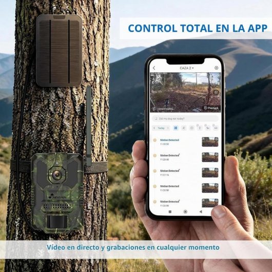 Câmera de vigilância NIVIAN NV-TRAILCAM FullHD Visão Noturna Externa IA Áudio Bidirecional