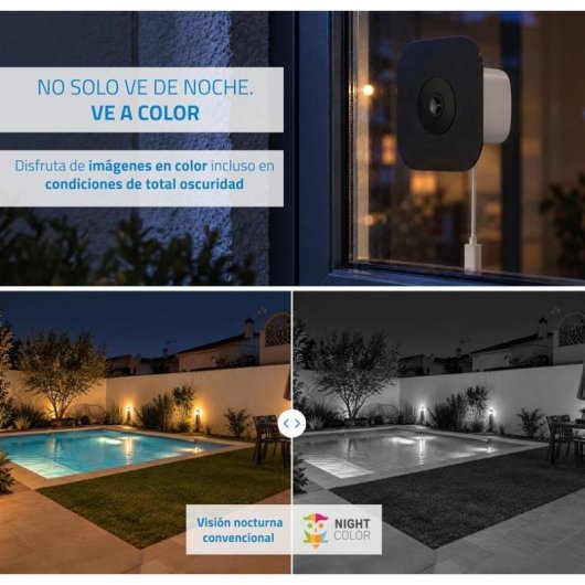 Câmera de vigilância Nivian NVS-IPC-I6-WINDOW FullHD Visão Noturna Interna e Externa IA