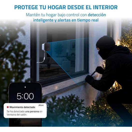 Câmera de vigilância Nivian NVS-IPC-I6-WINDOW FullHD Visão Noturna Interna e Externa IA