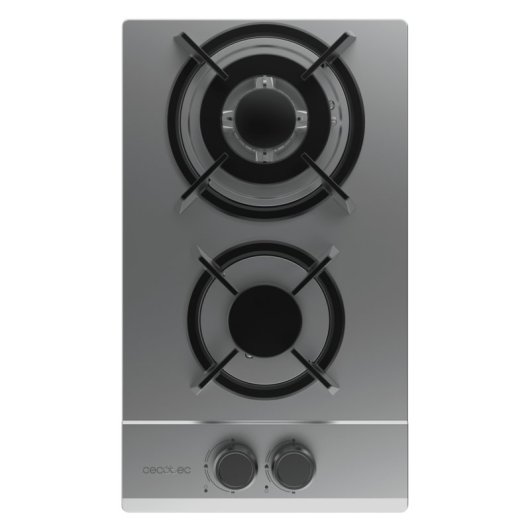Piastra a gas Bolero GN 2200S 2 fuochi WOK 5,25 kW Vetro Nero