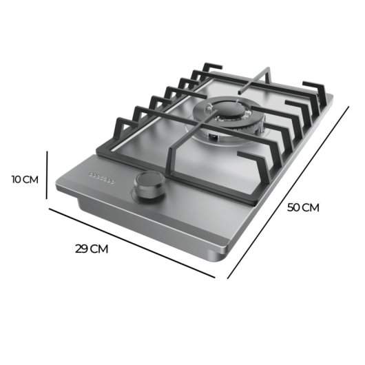 Placa a gas Bolero Squad GN 1200F inox WOK 3,5 kW