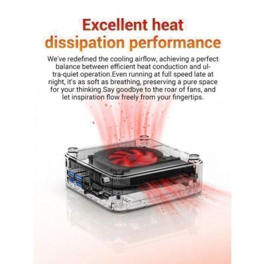 Mini PC FIREBAT R3 AMD Ryzen 5 7430U 16GB 512GB SSD Radeon Windows 11