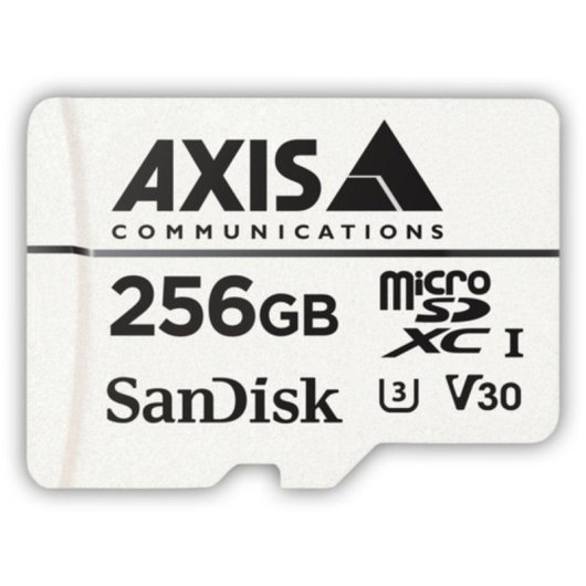 Cartão microSDXC Axis Surveillance Card 256 GB desempenho elevado