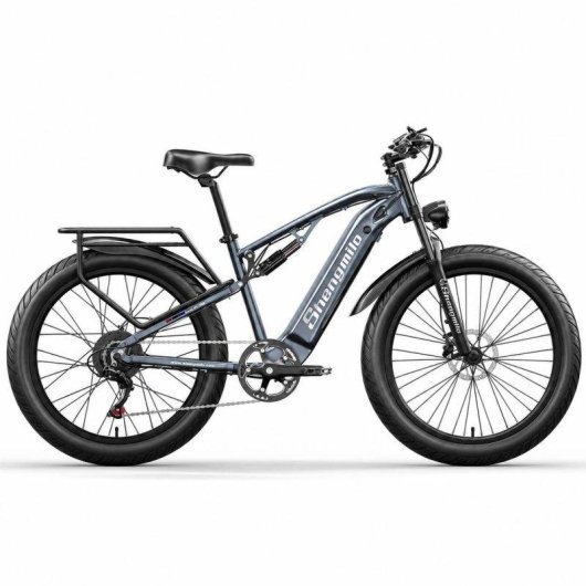 Vélo électrique Shengmilo MX05 500W 48V 17,5Ah pneus larges 26" suspension double