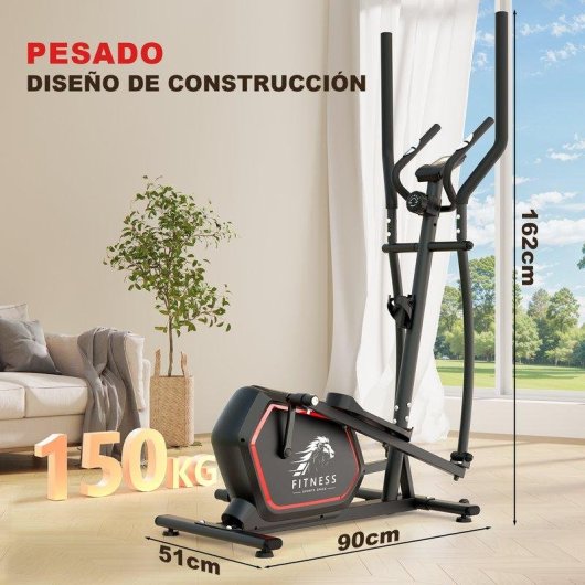 Bicicletta Ellittica HomeFitnessCode 10 kg volano 16 livelli resistenza