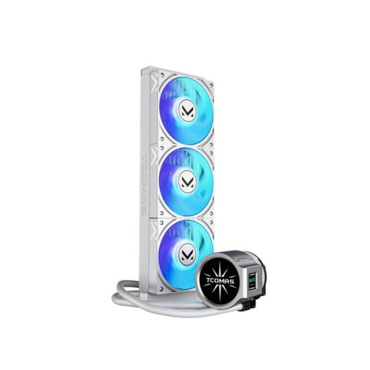 Refrigeracao liquida TCOMAS EDGE 360 mm 3 ventoinhas ARGB branco