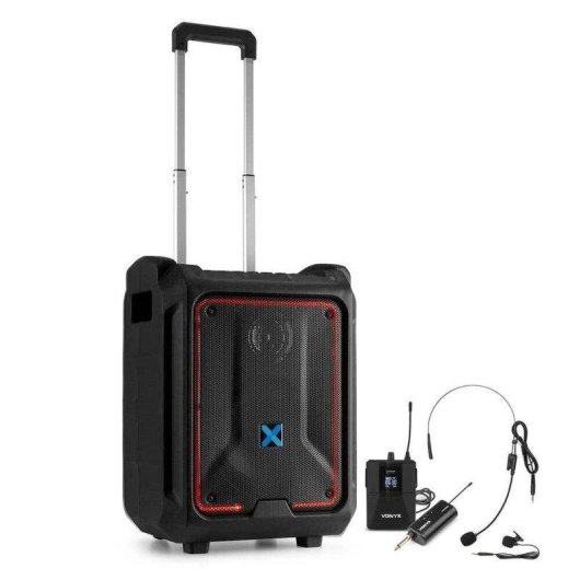 Altavoz portátil Vonyx SPLASH300 Bluetooth 200 W con micrófono WM55B