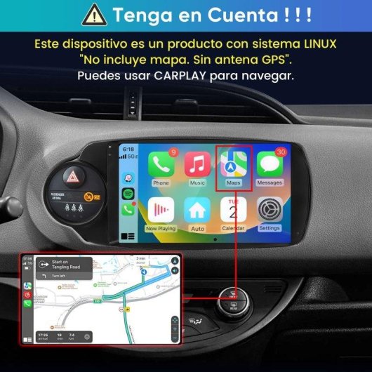 Autoradio JUNSUN 9p CarPlay Android Auto Toyota Yaris
