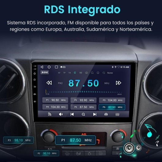 Autoradio Android JUNSUN Android15 4 Go + 64 Go CarPlay SWC DAB+ Wifi