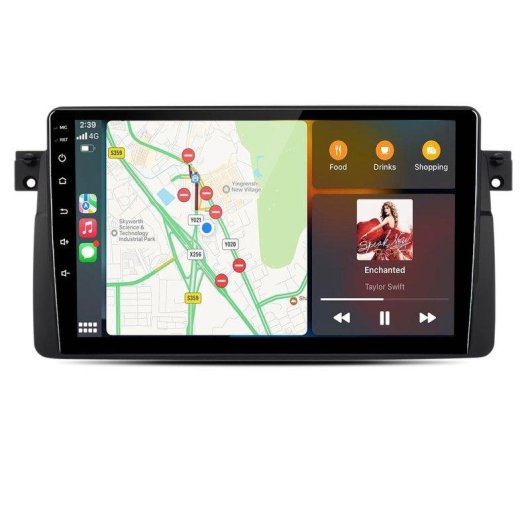 Autoradio JUNSUN BMW E46 9 pouces CarPlay Android Auto Bluetooth