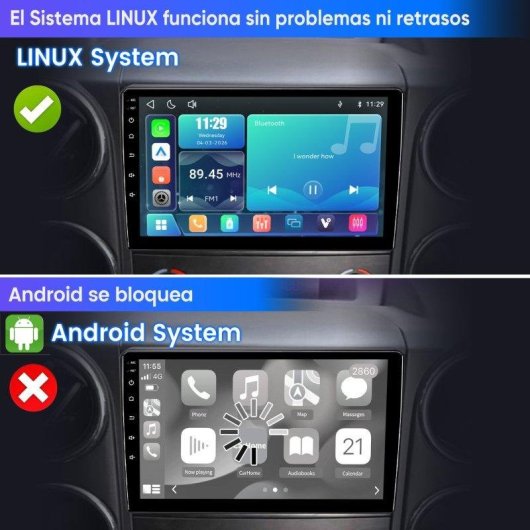 Autoradio JUNSUN 9'' Carplay Android Auto SWC BT
