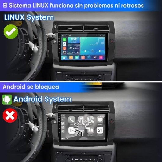 Autoradio JUNSUN Citroen C4 CarPlay Android Auto Bluetooth 5.0