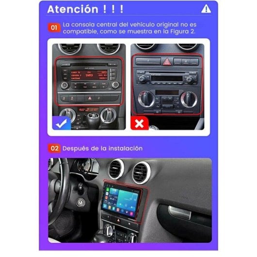 Autoradio JUNSUN Audi A3 8P 8V Carplay Android Auto