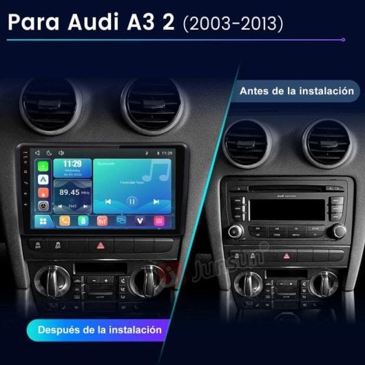 Autoradio JUNSUN Audi A3 8P 8V Carplay Android Auto