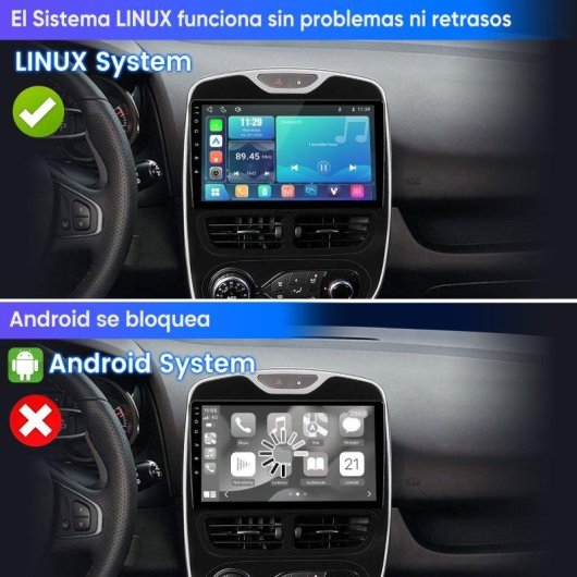 Autoradio JUNSUN Renault Clio 4 CarPlay Android Auto 10" Bluetooth SWC