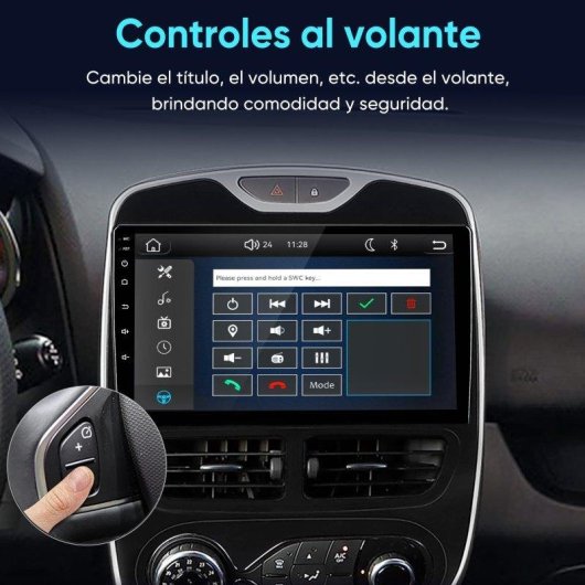 Autoradio JUNSUN Renault Clio 4 CarPlay Android Auto 10" Bluetooth SWC