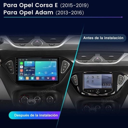Autoradio JUNSUN 9 pouces CarPlay Android Auto Bluetooth SWC