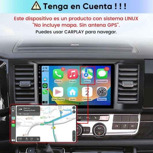Autoradio JUNSUN Caravelle CarPlay Android Auto Bluetooth RDS