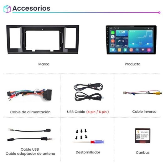 Autoradio JUNSUN Caravelle CarPlay Android Auto Bluetooth RDS