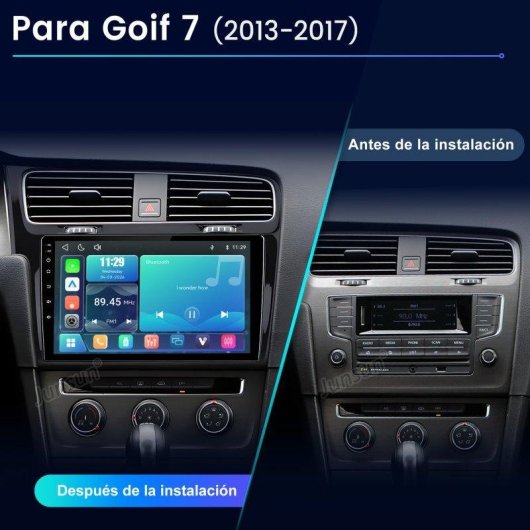 Autoradio JUNSUN 10 Zoll CarPlay Android Auto VW Golf 7 MK7