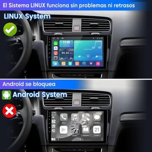 Autoradio JUNSUN 10 Zoll CarPlay Android Auto VW Golf 7 MK7