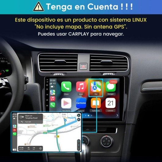 Autoradio JUNSUN 10 Zoll CarPlay Android Auto VW Golf 7 MK7