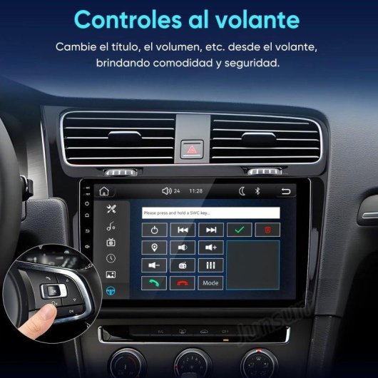 Autoradio JUNSUN 10 Zoll CarPlay Android Auto VW Golf 7 MK7