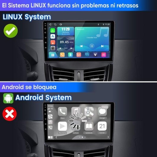 Autorradio JUNSUN Peugeot 207 CC Pantalla Táctil CarPlay Android Auto