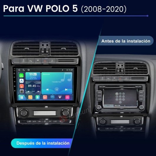 Autoradio JUNSUN Polo VW CarPlay Android Auto