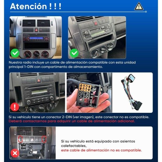 Autoradio JUNSUN VW Polo 9N CarPlay Android Auto Touchscreen Bluetooth 5.0