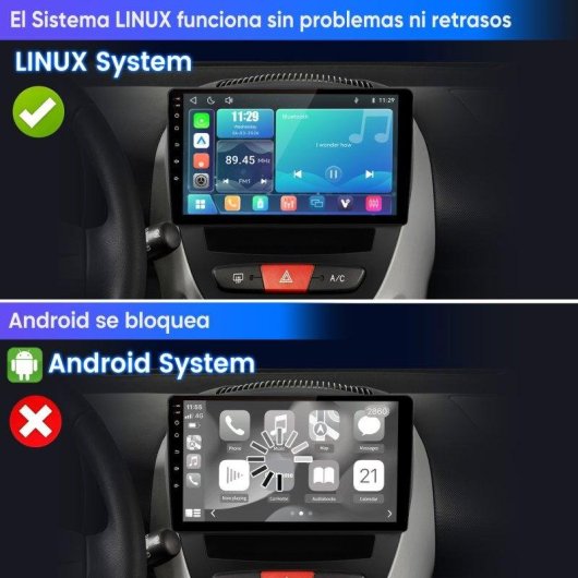 Autoradio JUNSUN 10'' CarPlay Android Auto Toyota Aygo/C1/107