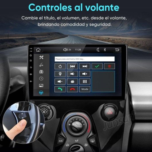 Autoradio JUNSUN 10'' CarPlay Android Auto Citroen C1