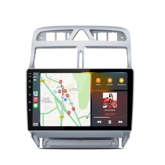 Autoradio JUNSUN Peugeot 307 CC CarPlay Android Auto Écran Tactile Bluetooth 5.0