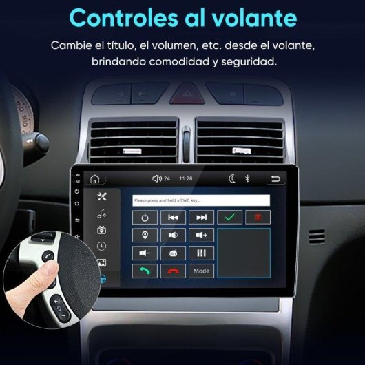 Autoradio JUNSUN Peugeot 307 CC CarPlay Android Auto Écran Tactile Bluetooth 5.0