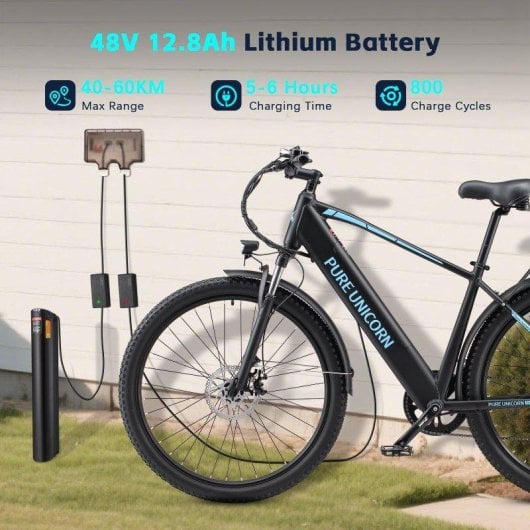 Velo electrique Pure Unicorn U3 750W 48V 12,8Ah