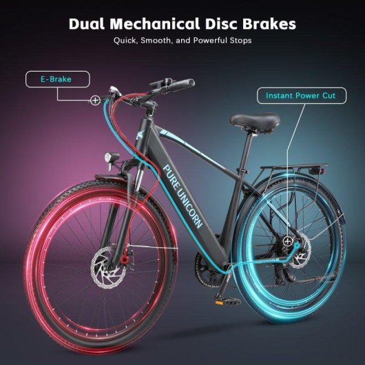 Velo electrique Pure Unicorn U3 750W 48V 12,8Ah