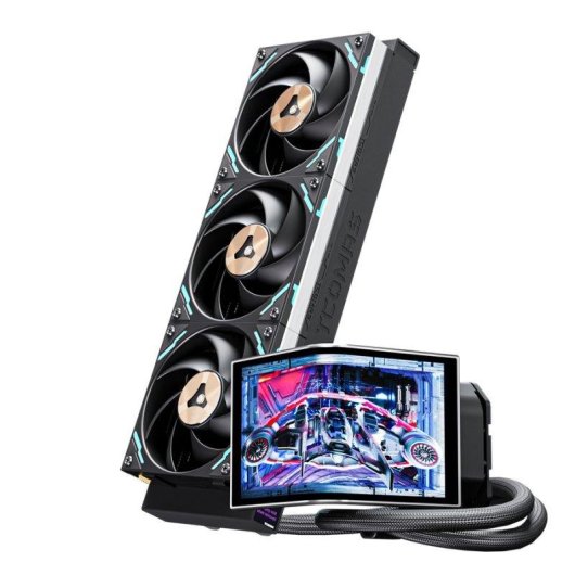 Wasserkuehlung TCOMAS Neox Pro 360 mm 3 ARGB-Luefter 6,7-Zoll-Display