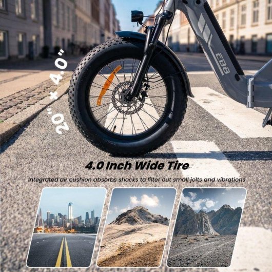 Vélo électrique iScooter EB8 moteur 250W batterie 48V 15Ah autonomie 144km