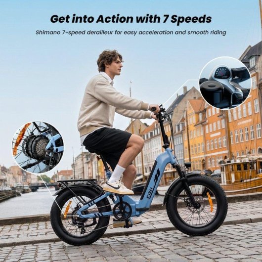 Velo electrique iScooter EB8 250 W 48 V 15 Ah